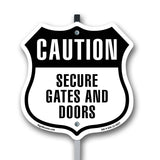Caution Secure Gates and Doors