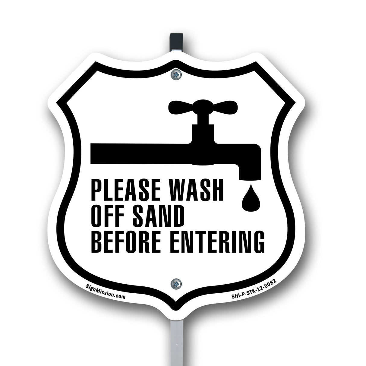 Please Wash Off Sand Before Entering