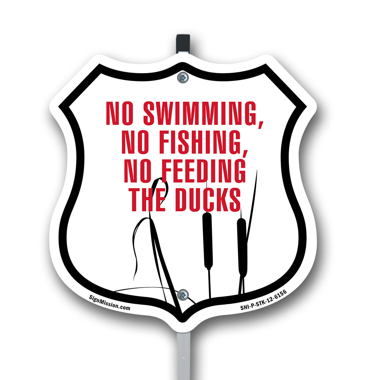 No Swimming No Fishing No Feeding The Ducks