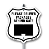 Please Deliver All Packages Behind Gate