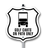 GOLF CARTS ON PATH ONLY