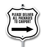 Please Deliver All Packages To Carport Right