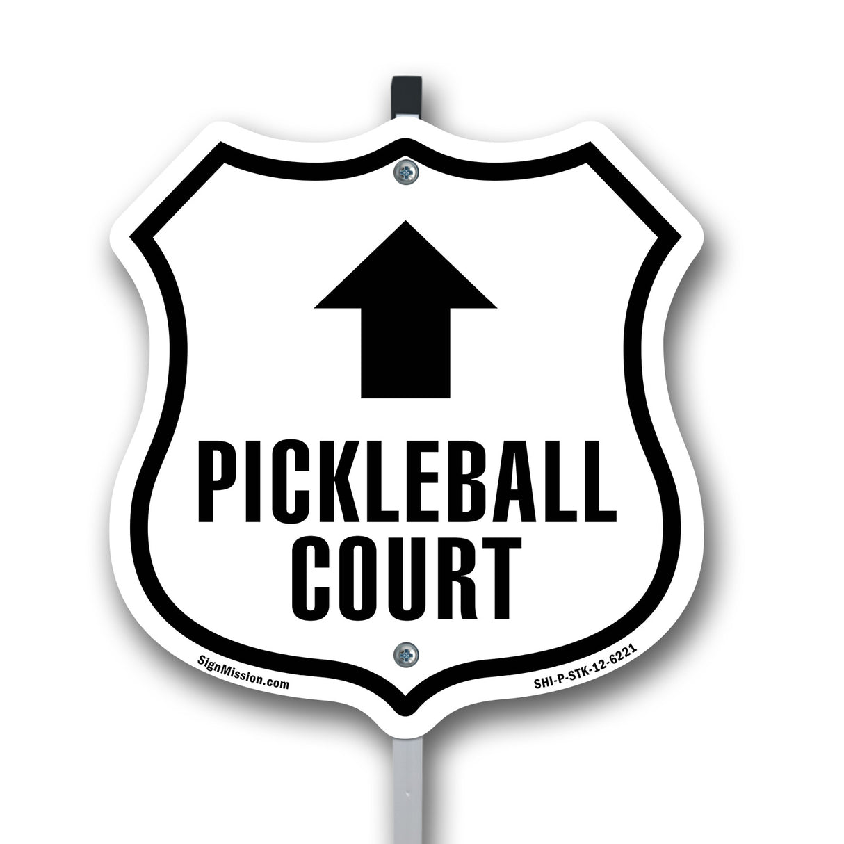 Pickleball Court Up Arrow