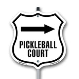 Pickleball Court Right Arrow