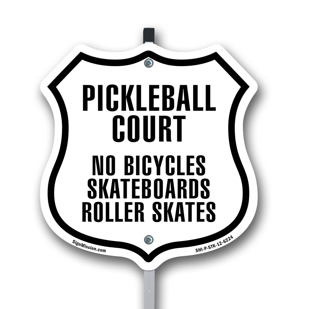 Pickleball Court No Bicycles Skateboards Rollerskates
