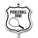 Pickleball Zone with Racquet Graphic