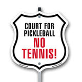 Court for Pickleball No Tennis