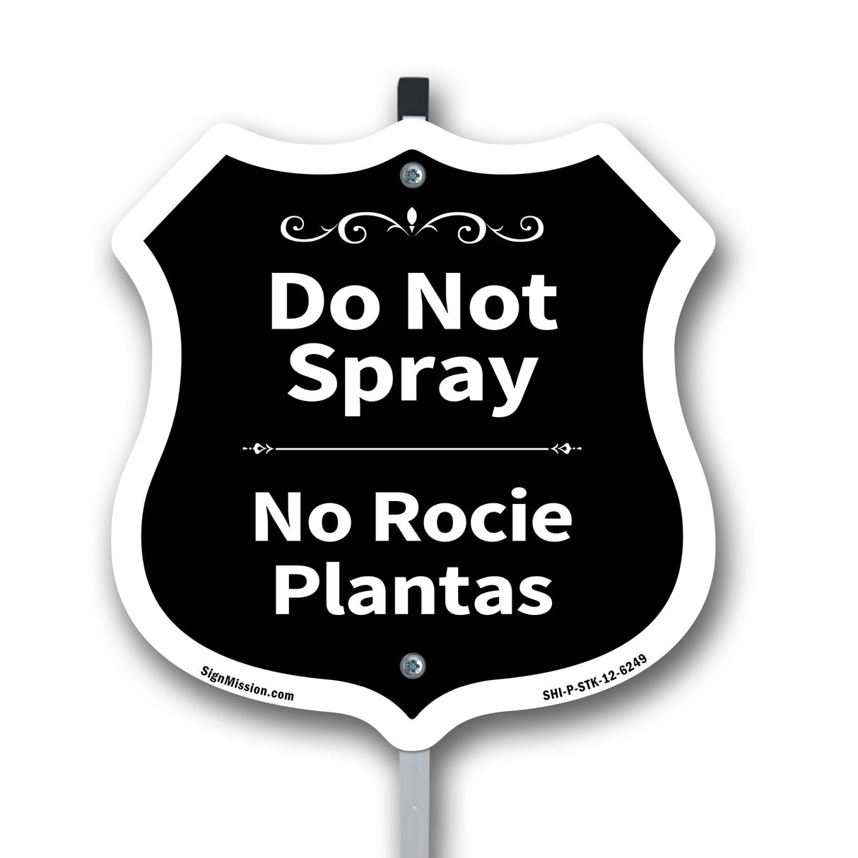 Do Not Spray Bilingual English / Spanish