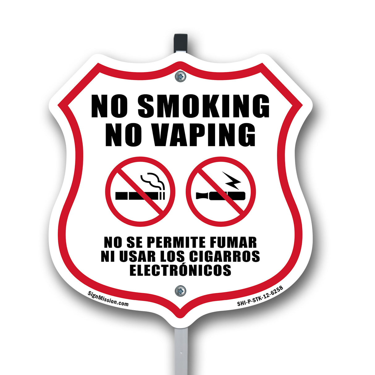 No Smoking No Vaping Bilingual English / Spanish