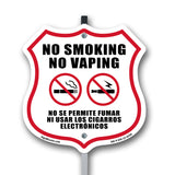 No Smoking No Vaping Bilingual English / Spanish