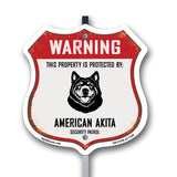 Warning This Property is Protected by American Akita