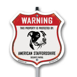 Warning This Property is Protected by American Staffordshire