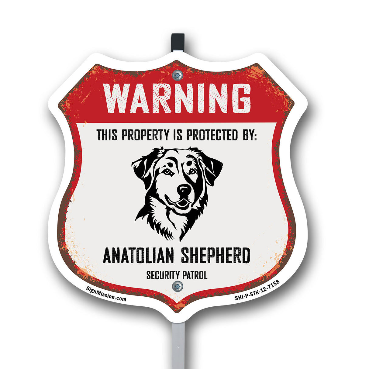 Warning This Property is Protected by Anatolian Shepherd