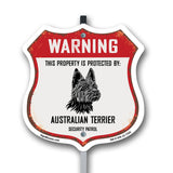 Warning This Property is Protected by Australian Terrier