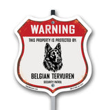 Warning This Property is Protected by Belgian Tervuren