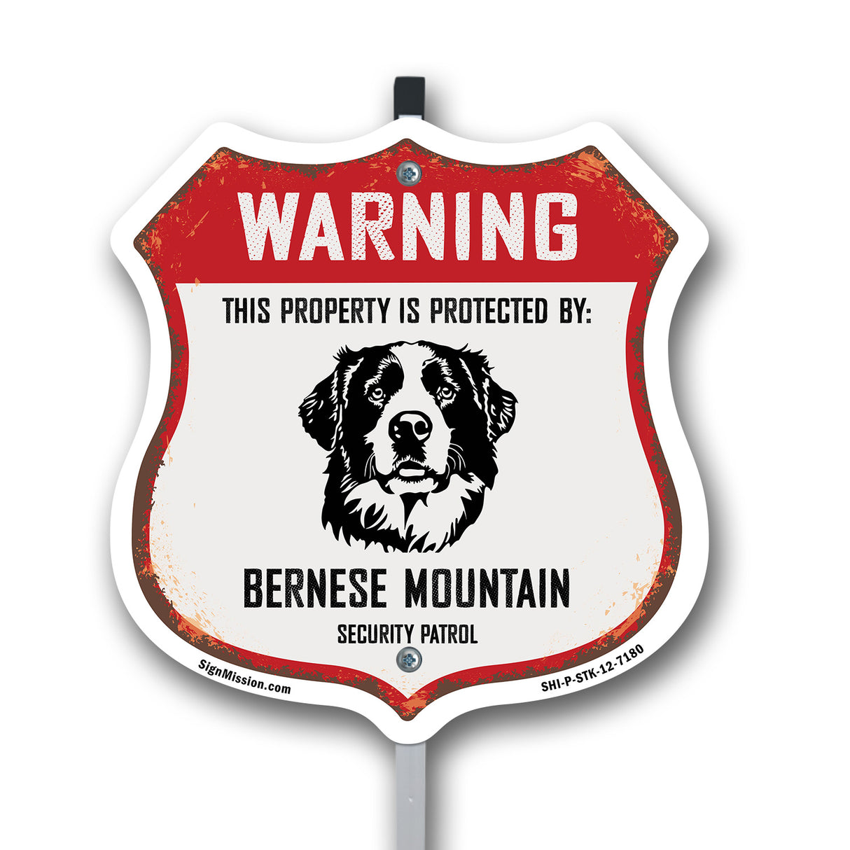 Warning This Property is Protected by Bernese Mountain