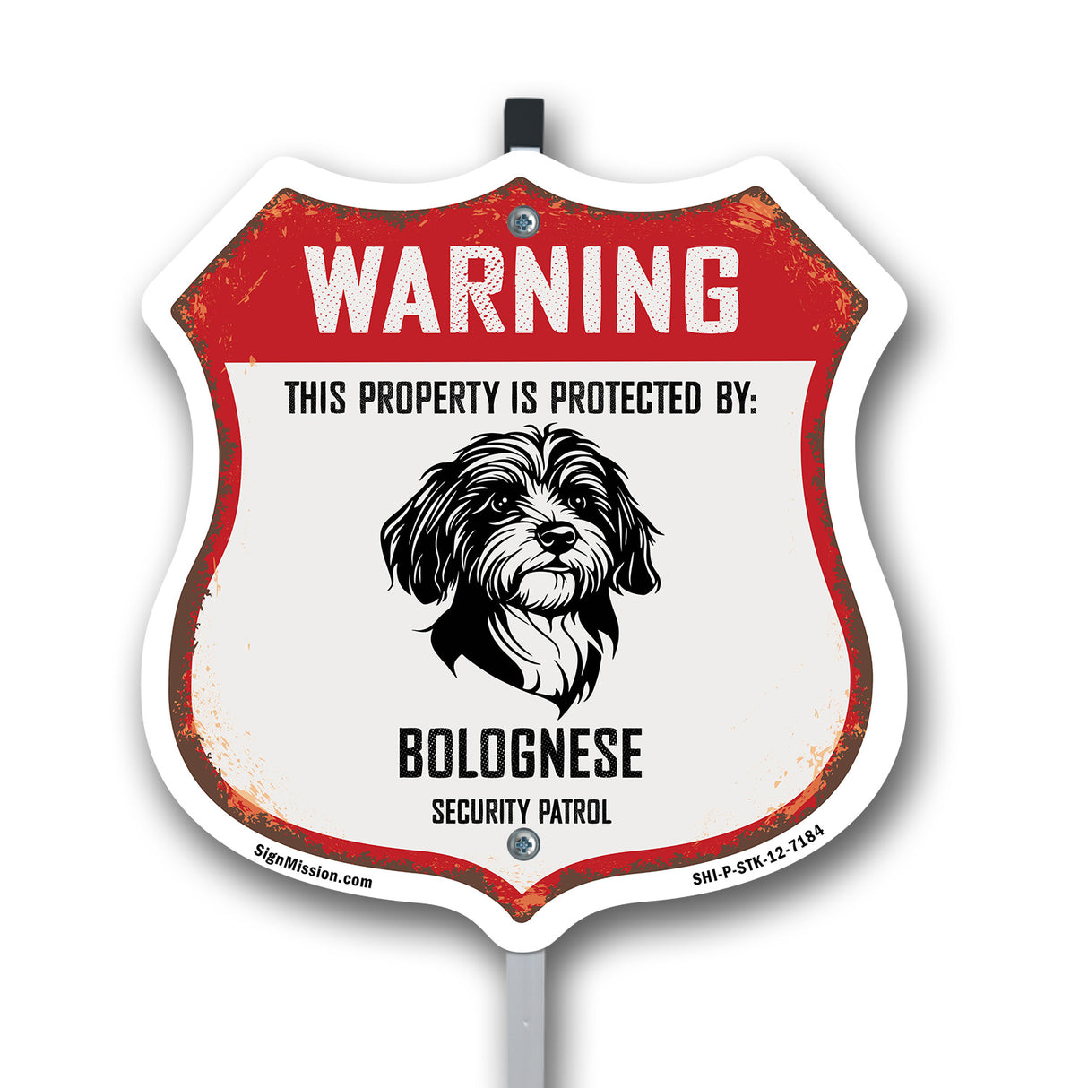 Warning This Property is Protected by Bolognese