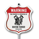 Warning This Property is Protected by Boston Terrier