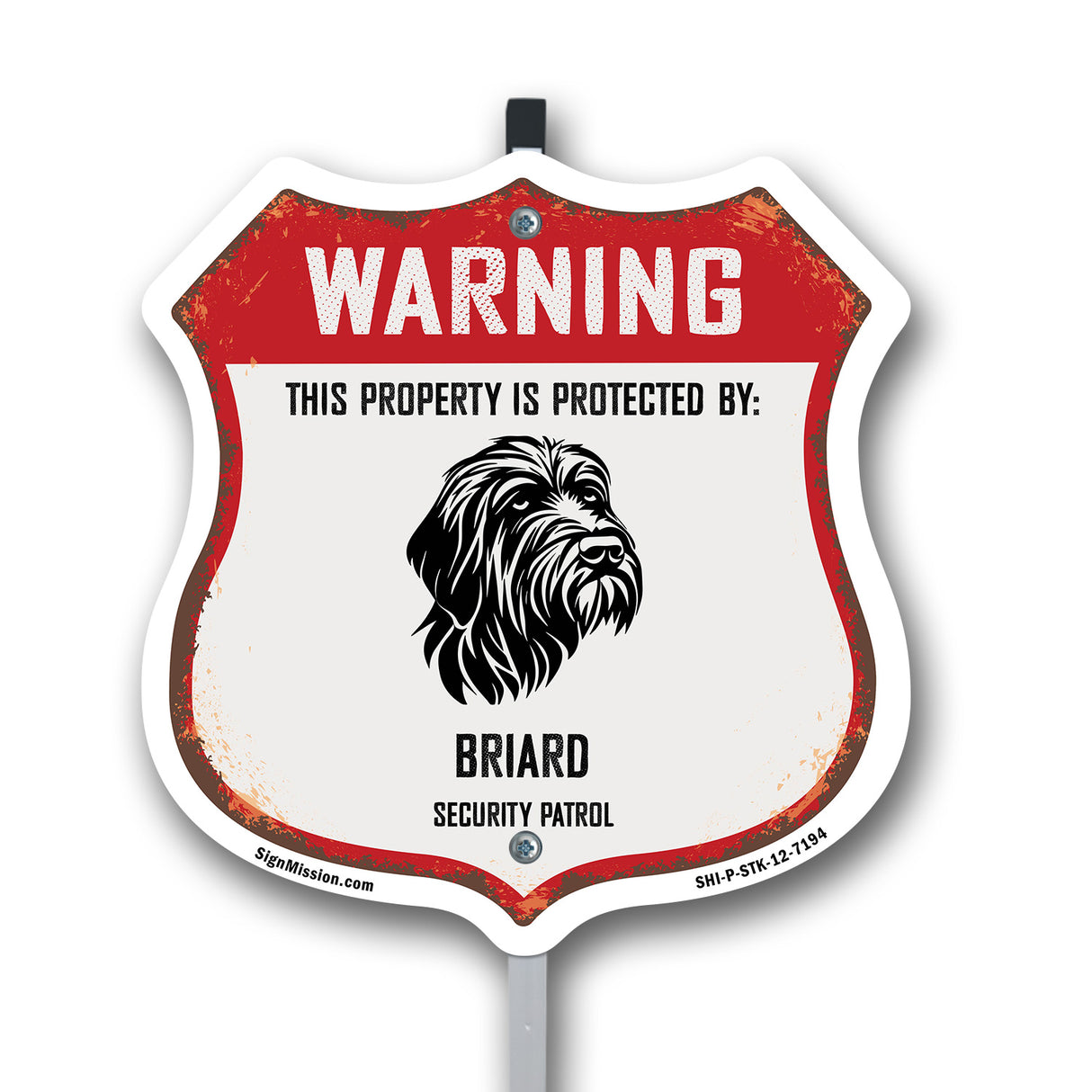 Warning This Property is Protected by Briard