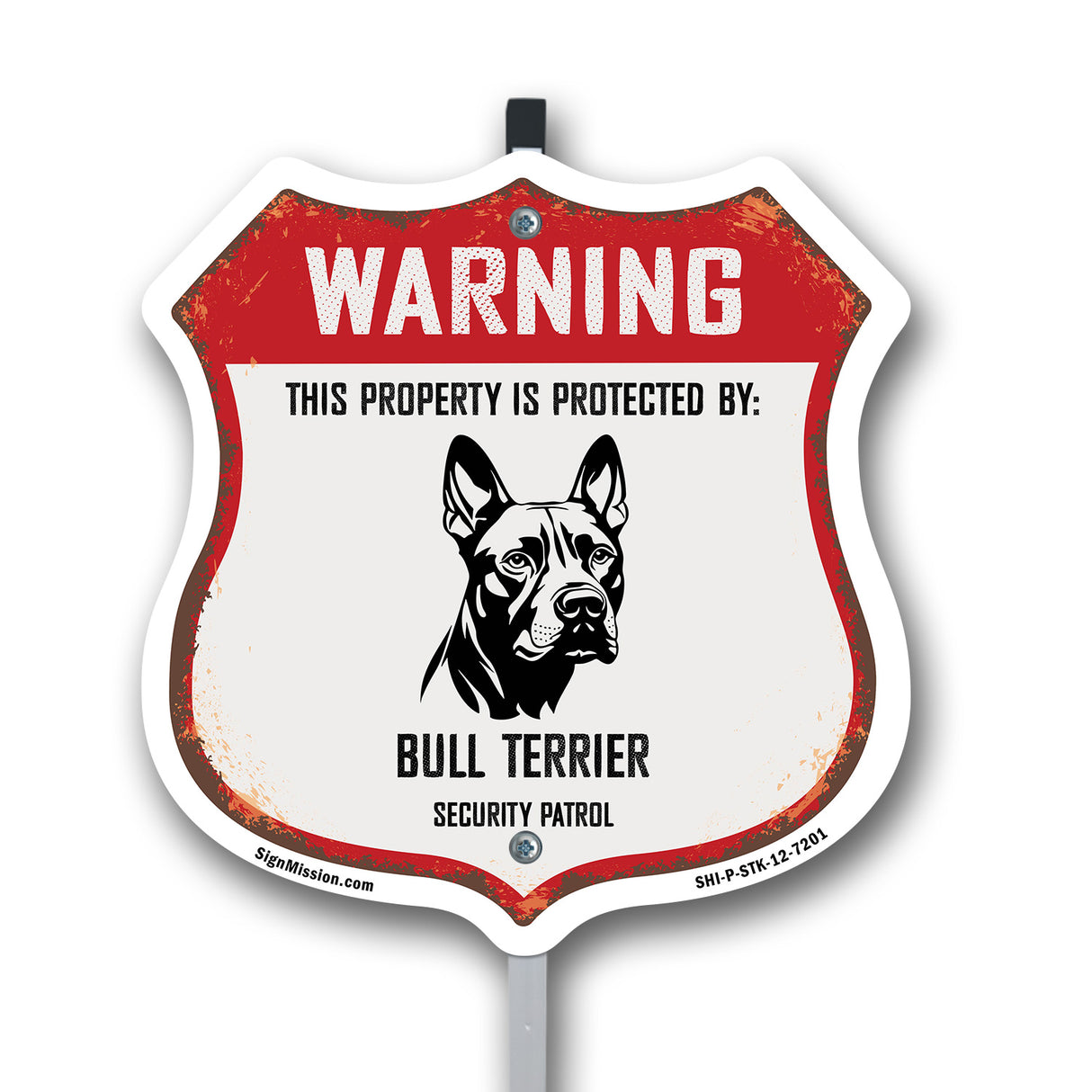 Warning This Property is Protected by Bull Terrier