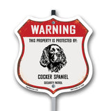 Warning This Property is Protected by Cocker Spaniel
