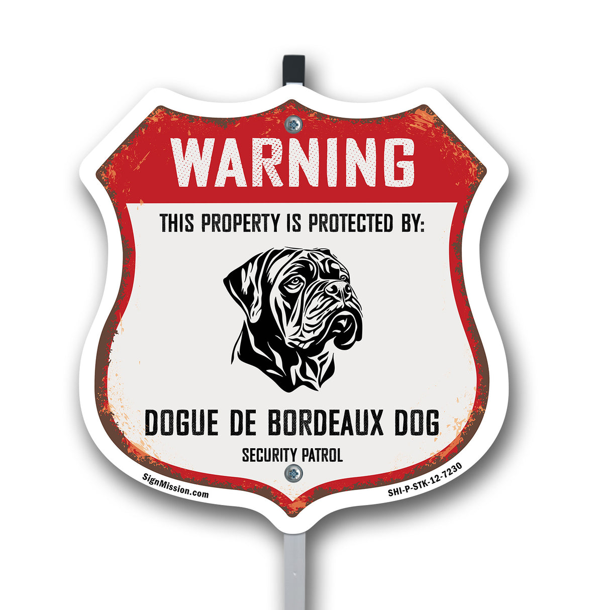 Warning This Property is Protected by Dogue De Bordeaux Dog