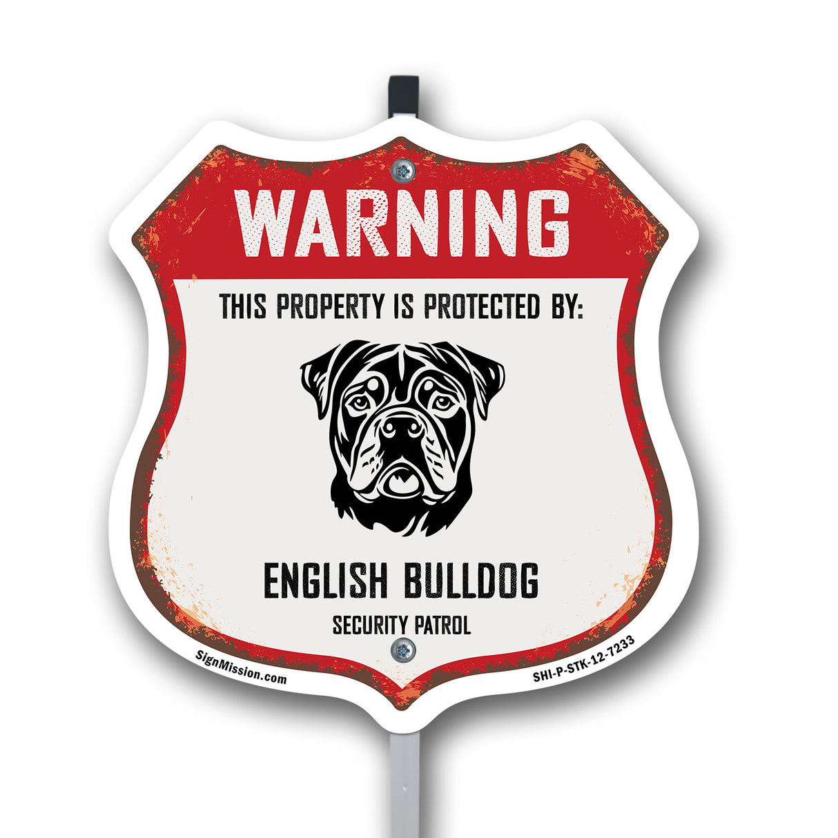 Warning This Property is Protected by English Bulldog