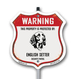 Warning This Property is Protected by English Setter