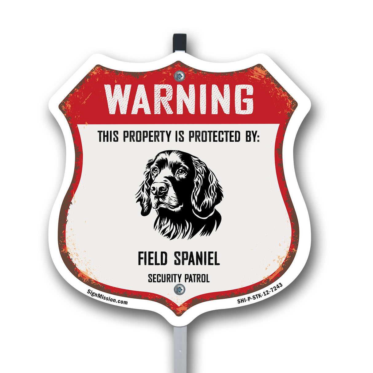 Warning This Property is Protected by Field Spaniel