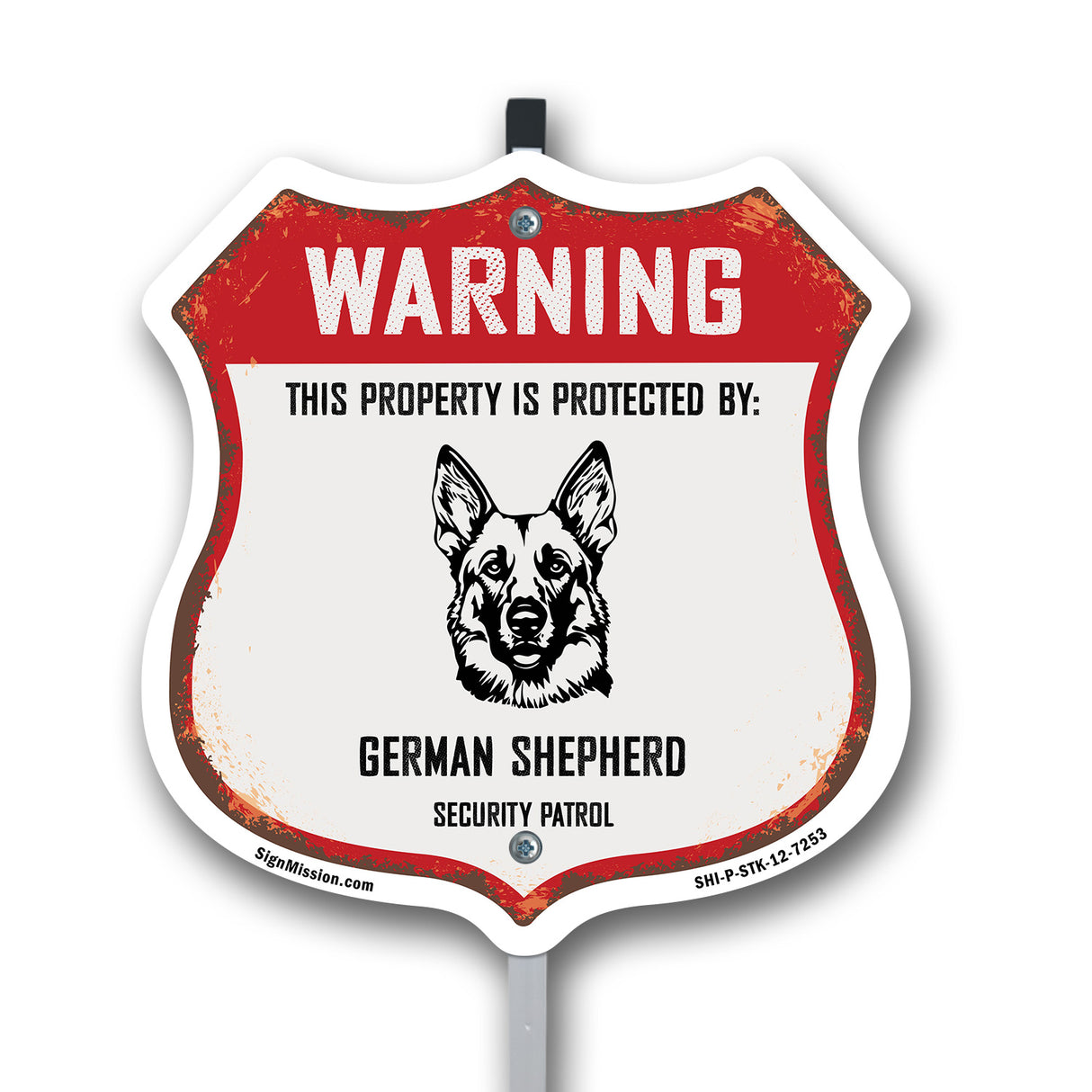 Warning This Property is Protected by German Shepherd