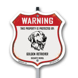 Warning This Property is Protected by Golden Retriever