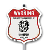 Warning This Property is Protected by Leonberger