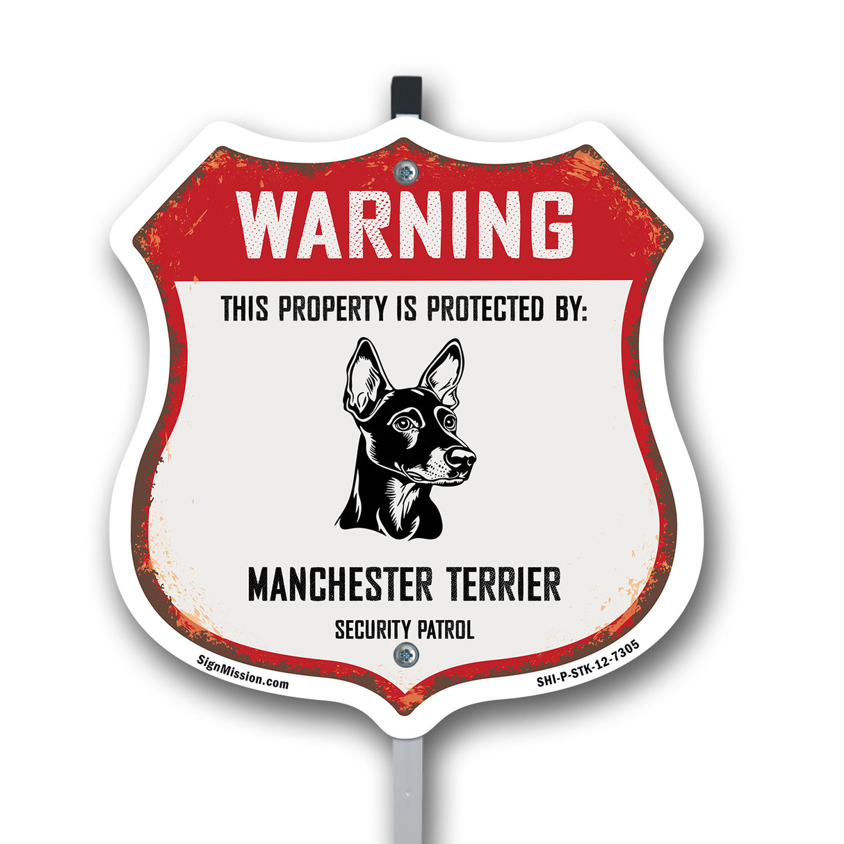 Warning This Property is Protected by Manchester Terrier