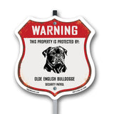 Warning This Property is Protected by Olde English Bulldogge