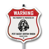 Warning This Property is Protected by Petit Basset Griffon Venden