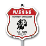 Warning This Property is Protected by Plott Hound