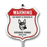 Warning This Property is Protected by Portuguese Podengo