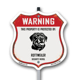 Warning This Property is Protected by Rottweiler
