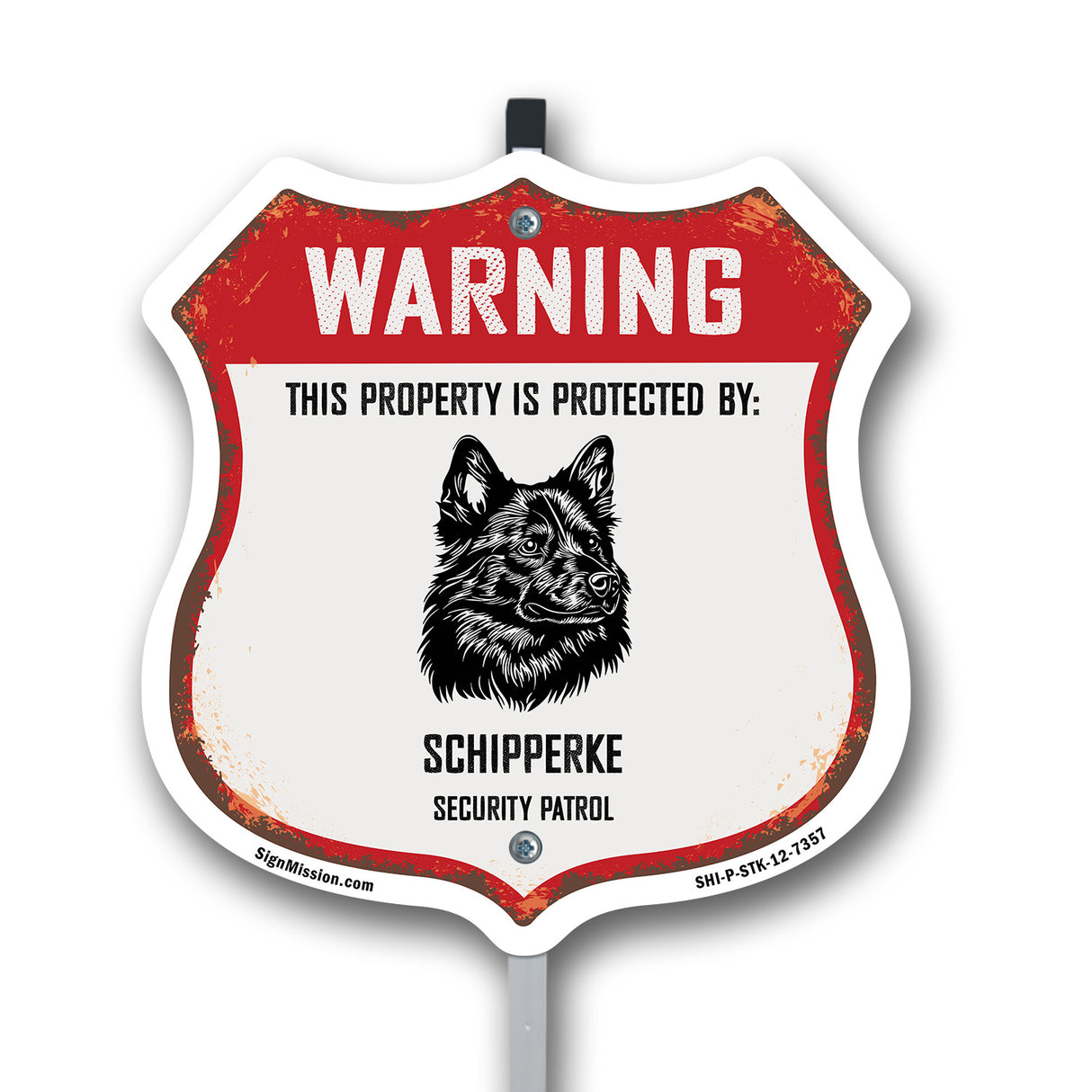 Warning This Property is Protected by Schipperke