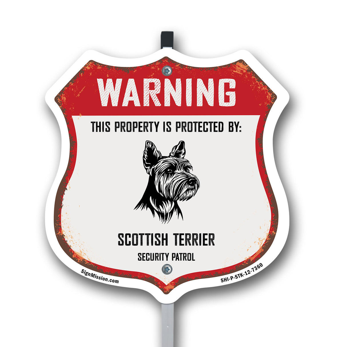 Warning This Property is Protected by Scottish Terrier