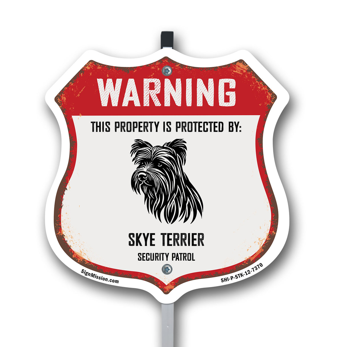 Warning This Property is Protected by Skye Terrier