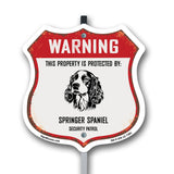 Warning This Property is Protected by Springer Spaniel