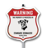 Warning This Property is Protected by Standard Schnauzer