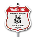 Warning This Property is Protected by Swedish Vallhund