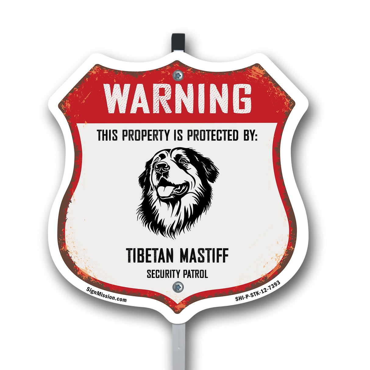 Warning This Property is Protected by Tibetan Mastiff