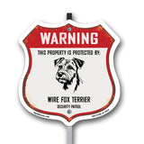 Warning This Property is Protected by Wire Fox Terrier