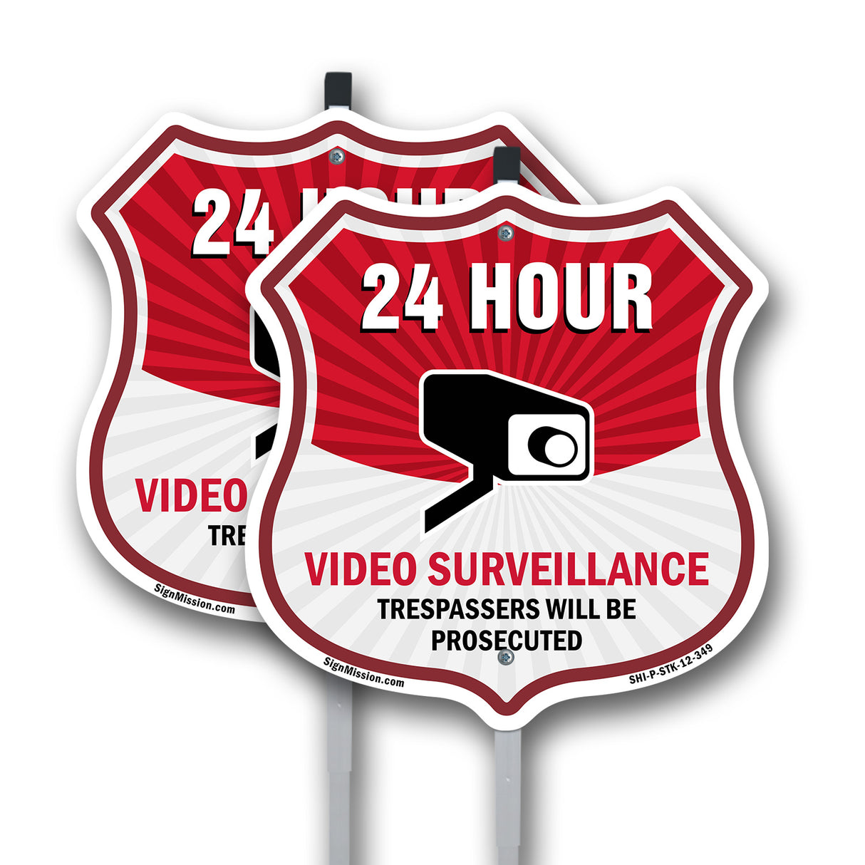 Attention This Area Under 24 Hour Live Recorded Video Surveillance