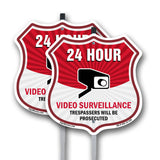 Attention This Area Under 24 Hour Live Recorded Video Surveillance