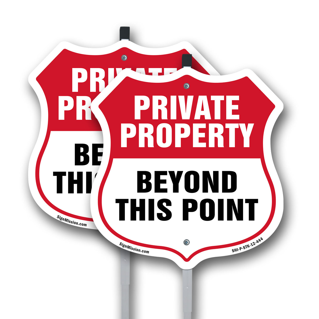 Private Property Shield Sign Private Property Beyond This Point