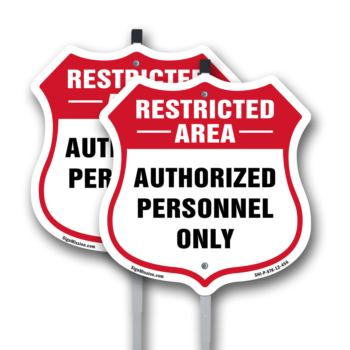 Restricted Area Shield Sign Authorized Personnel Only